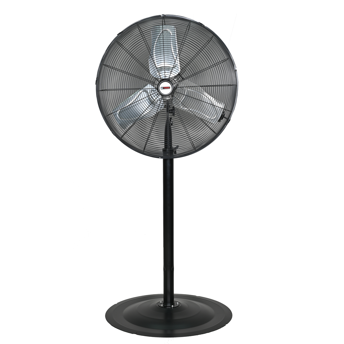 K Tool International 24" Waterproof Non Oscillating Pedestal Fan