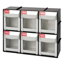 ShopSol Flip Out Part Storage Bins - 6 Compartment