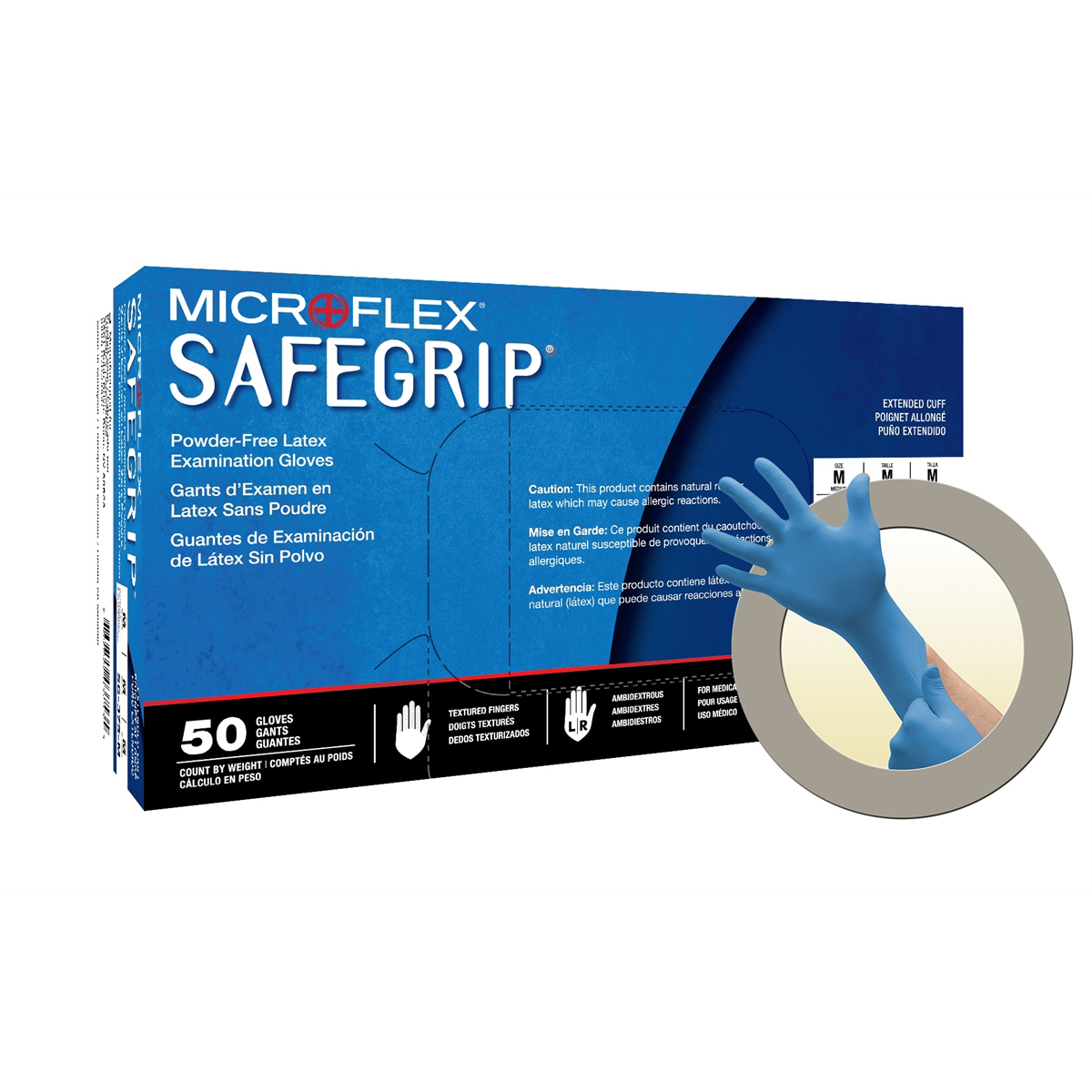 Microflex SAFEGRIP EC SG-375 LATEX GLOVES XL