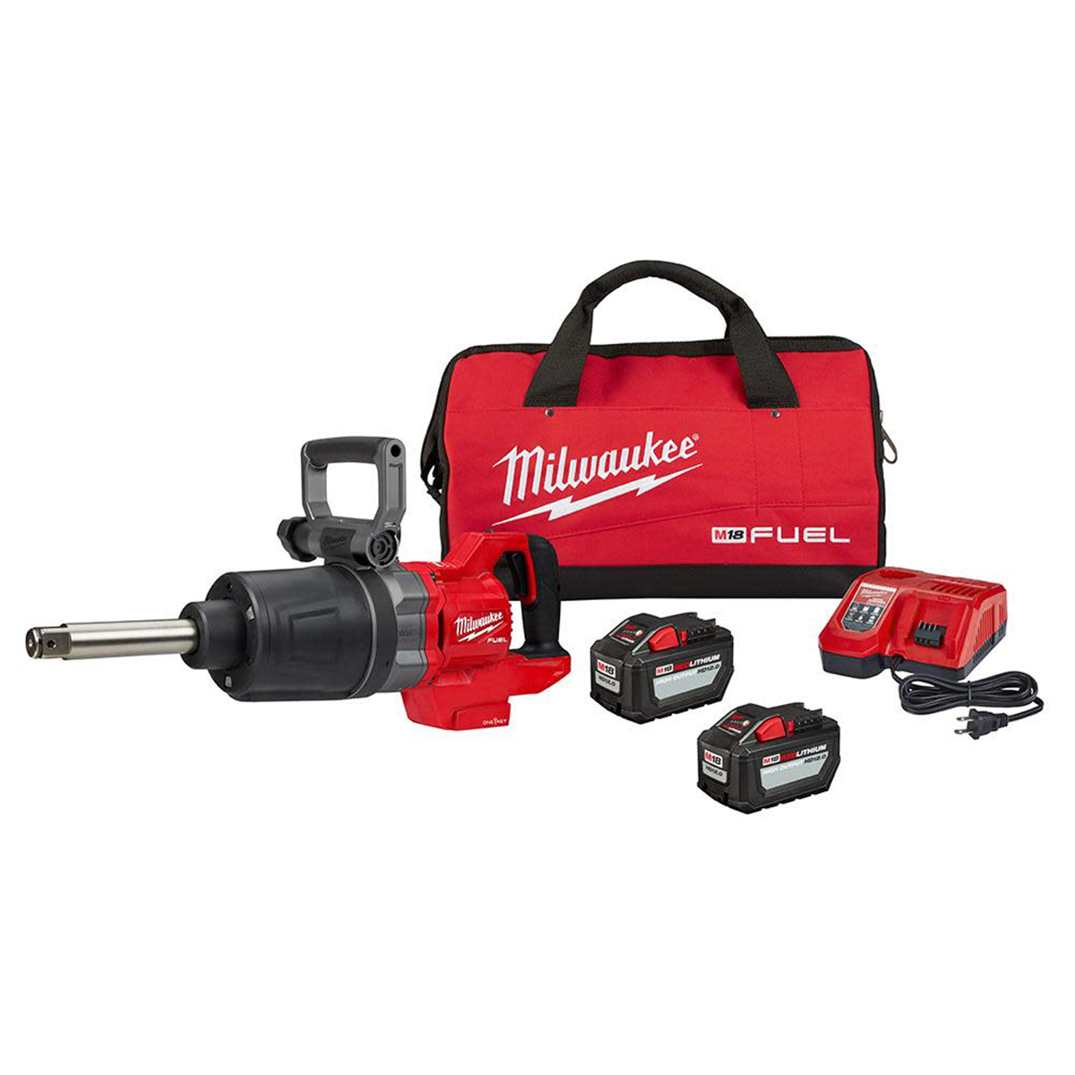 Milwaukee Tool M18 FUEL 1" D-Handle Ext. Anvil High Torque Impact Wrench w/ ONE-KEY Kit