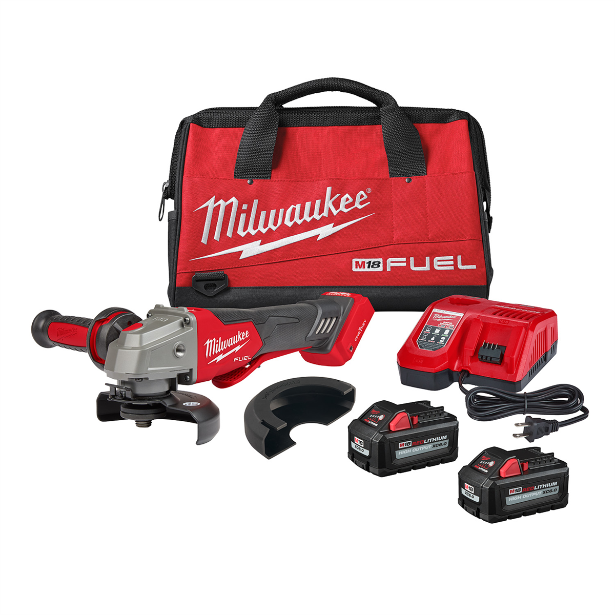 Milwaukee Tool M18 FUEL 4-1/2" / 5" Braking Grinder w/ ONE-KEY Paddle Switch, No Lock