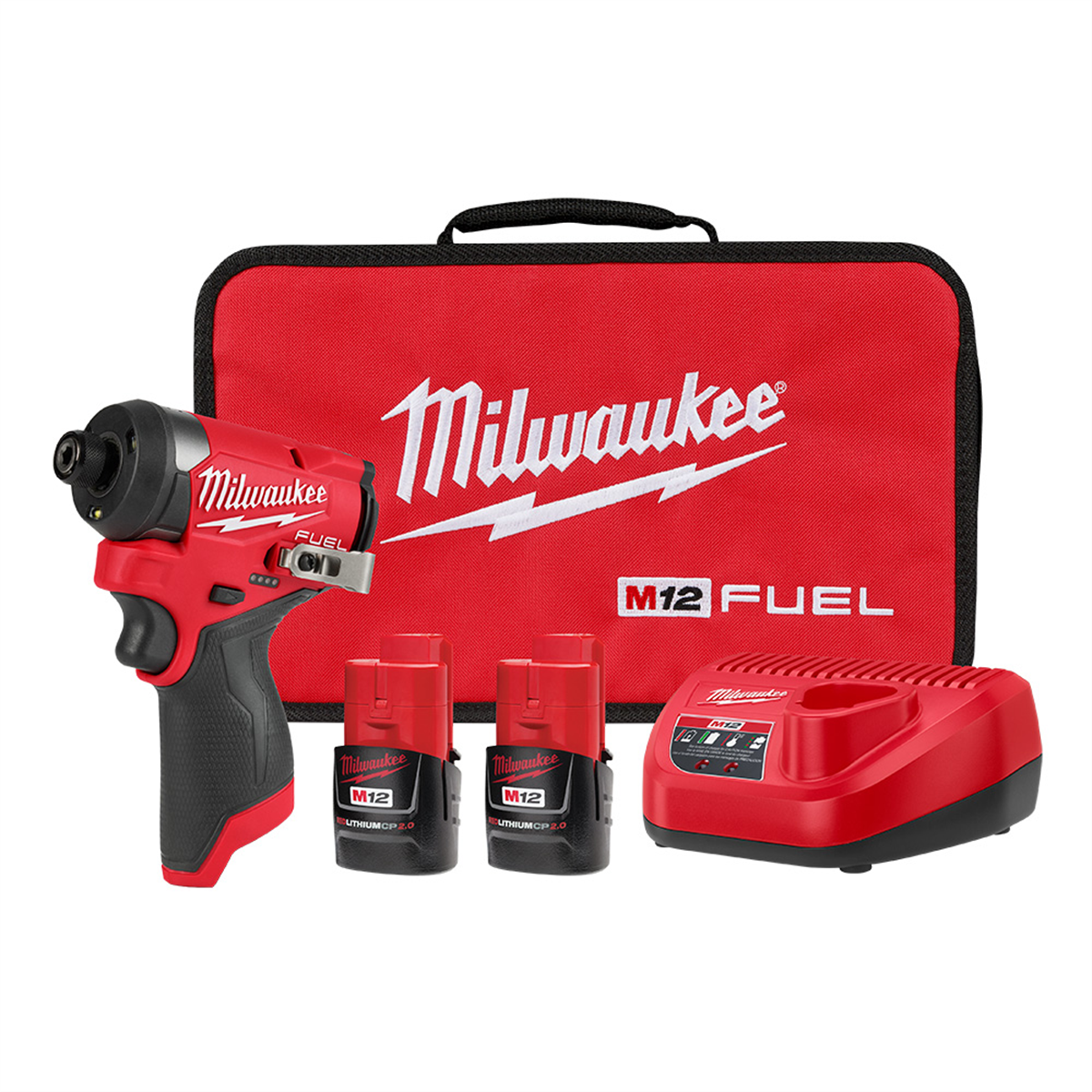 Milwaukee Tool M12 FUEL 1/4" Hex Impact Driver Kit