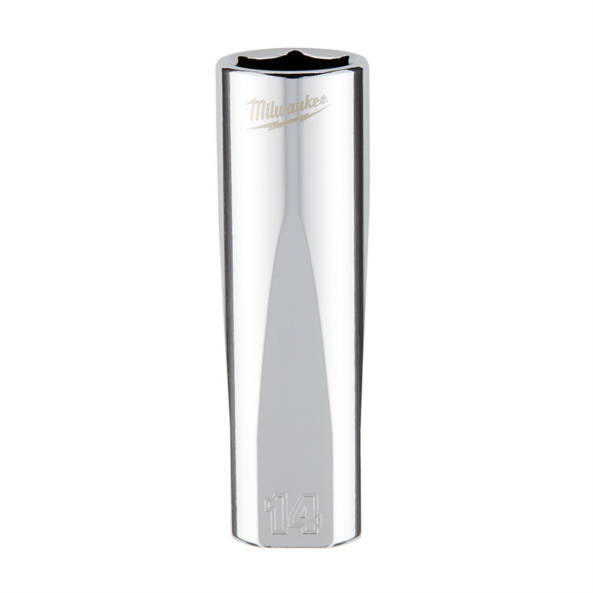 Milwaukee Tool 3/8" Drive 14mm Metric Deep Socket with FOUR FLAT Sides