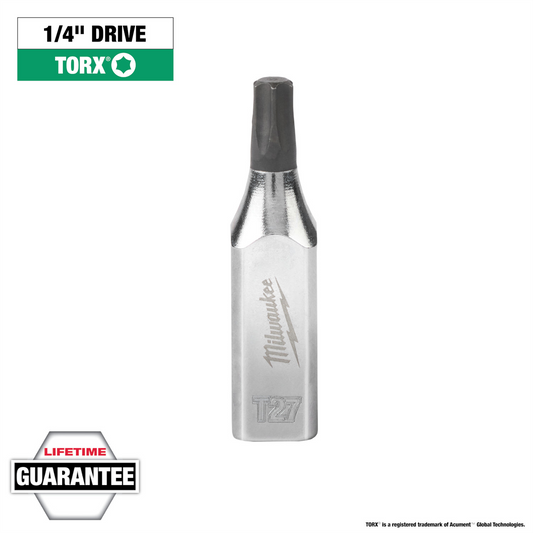 Milwaukee Tool 1/4" Drive T27 TORX Bit Socket
