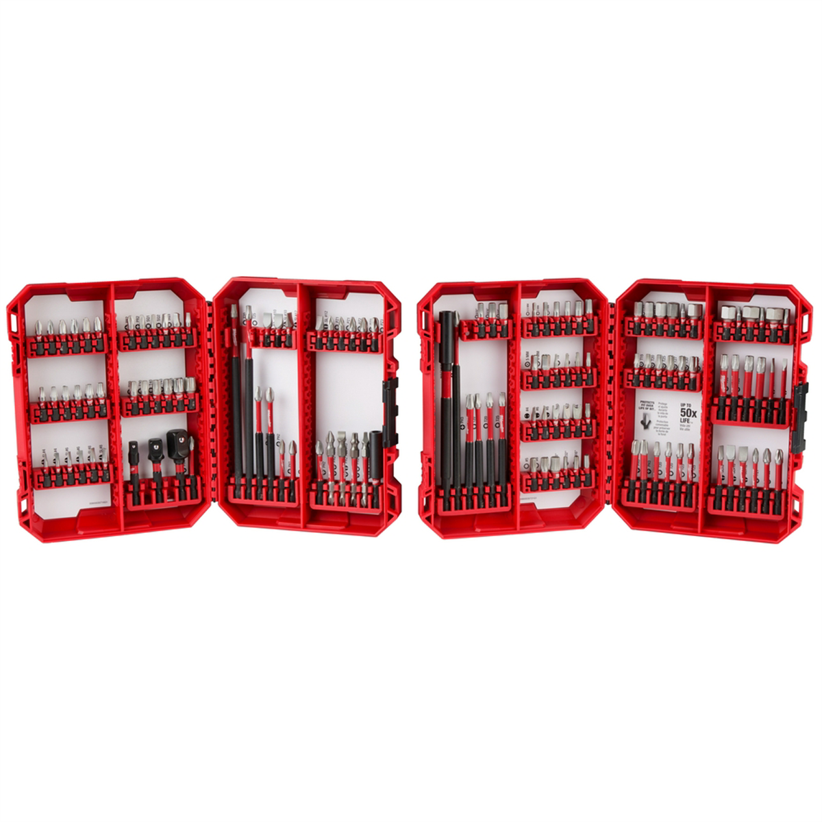 Milwaukee Tool SHOCKWAVE Impact Duty Driver Bit Auto Set &hyphen; 124PC