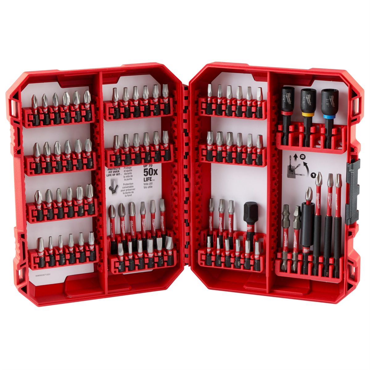 Milwaukee Tool SHOCKWAVE Impact Duty Driver Bit Set - 80PC