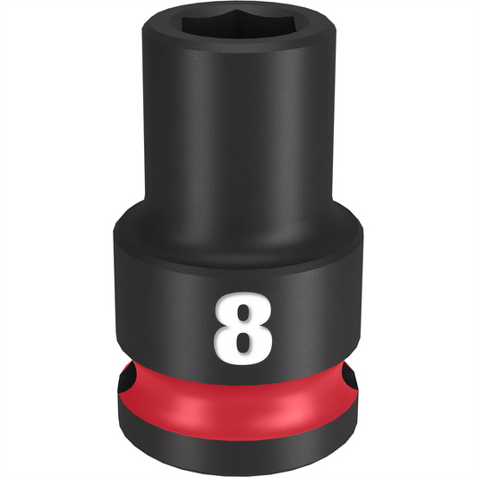 Milwaukee Tool SHOCKWAVE Impact Duty  3/8"Drive 8MM Standard 6 Point Socket