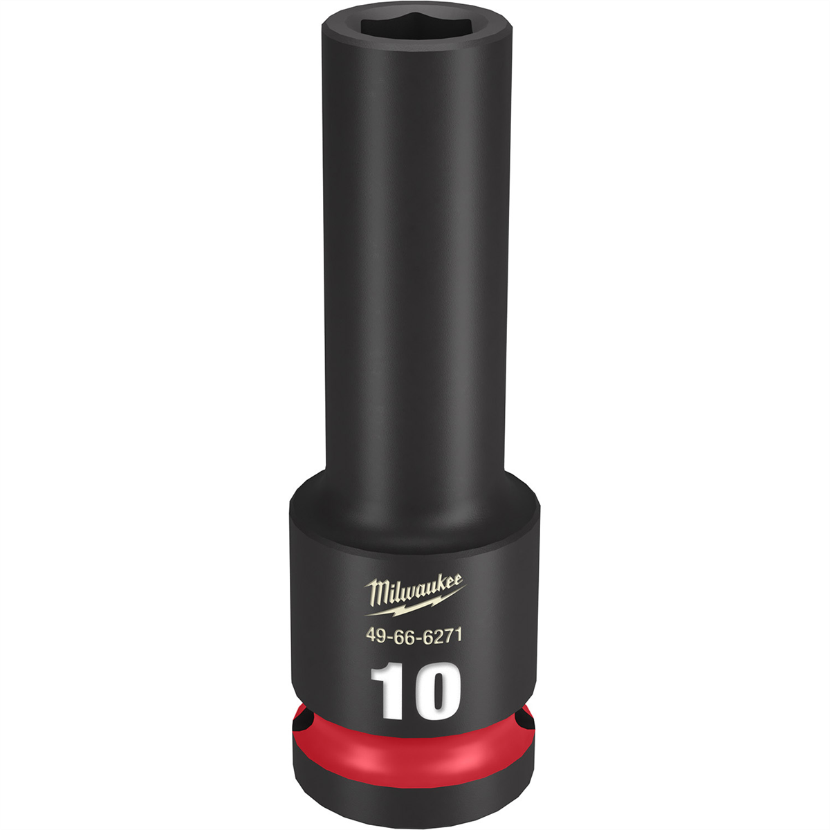 Milwaukee Tool SHOCKWAVE Impact Duty  1/2"Drive 10MM Deep 6 Point Socket