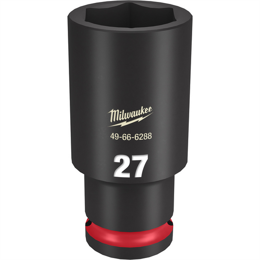 Milwaukee Tool SHOCKWAVE Impact Duty  1/2"Drive 27MM Deep 6 Point Socket