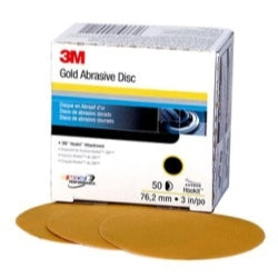 3m gold film discs hookit p320 3in 50pk
