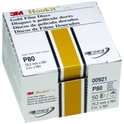 3m gold film discs hookit p80 3in 50pk