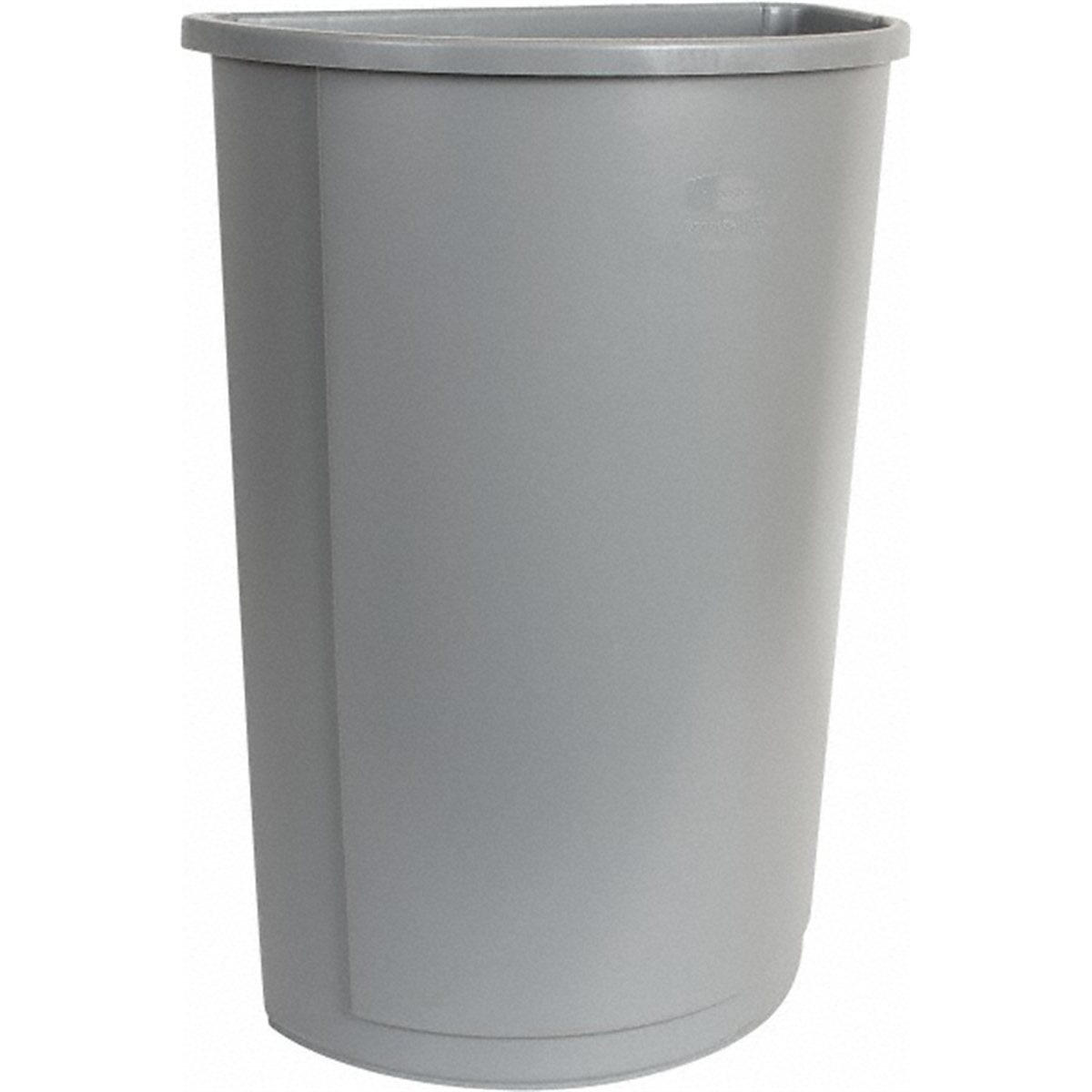 Msc Industrial Supply Rubbermaid 21 Gal Gray Half-Round Trash Can