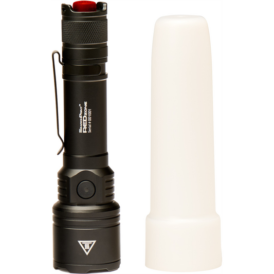 Maxxeon SearchPoint Rechargeable1200 Lumen Flashlight, White-Red-Green