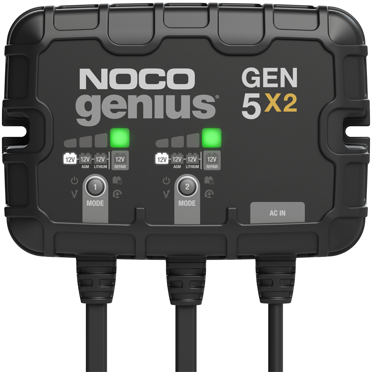 NOCO Company GEN5X2 12V 2-Bank, 10-Amp On-Board Battery Charger