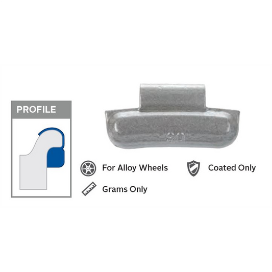 Wegmann Automotive 45 g Lead Coated Clip-on FN Orange Series Wheel Weight (Box of 25)