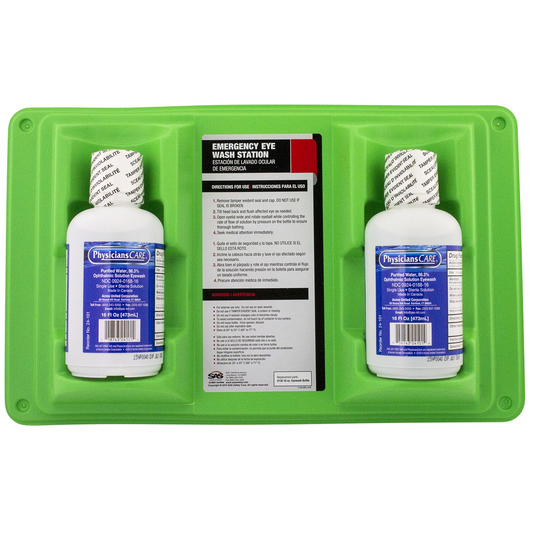 Personal Emergency Dual-Bottle Eyewash Station