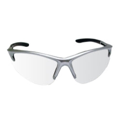 SAS Safety DB2 Safe Glasses w/ Silver Frame and Clear Lens in Polybag
