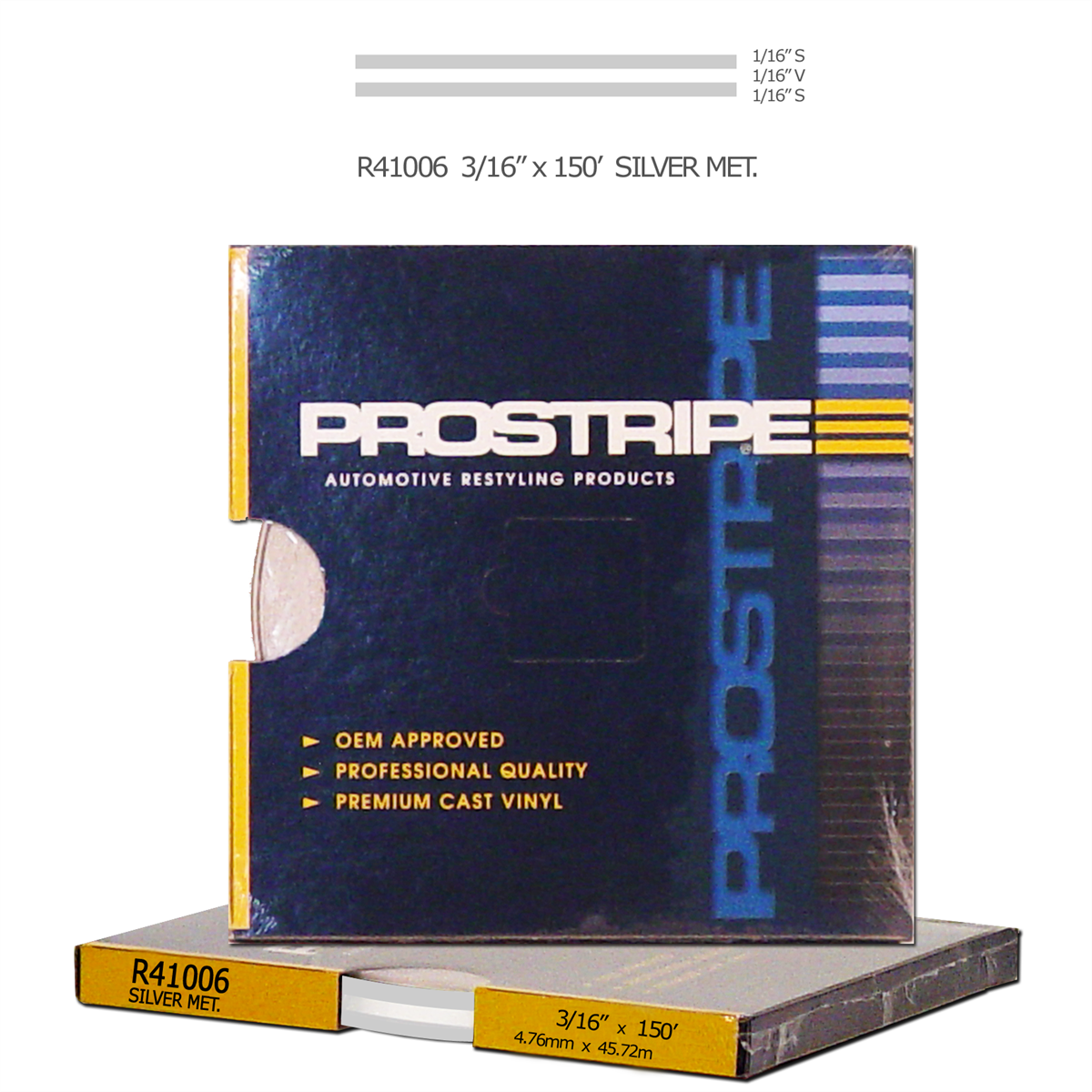 SHARPLINE CONVERTING INC MS, 3/16" X 150'; Silver Metallic