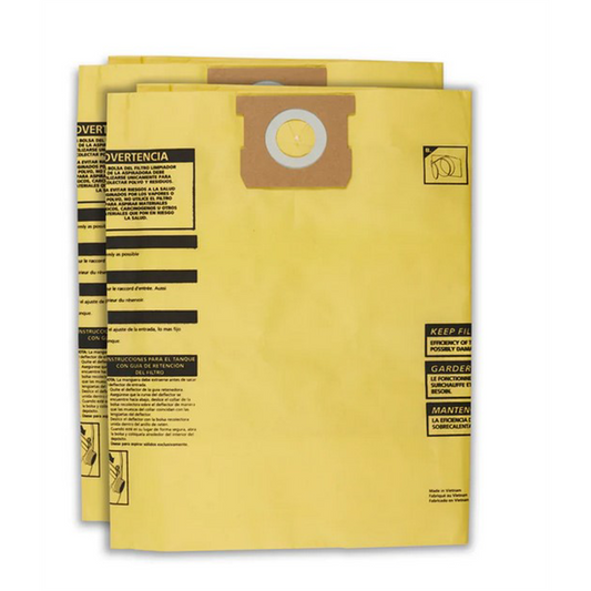 Shop Vac Type J - Shop-Vac 15-22 Gallon* High Efficiency Disposable Filter Bags (2 Pack)