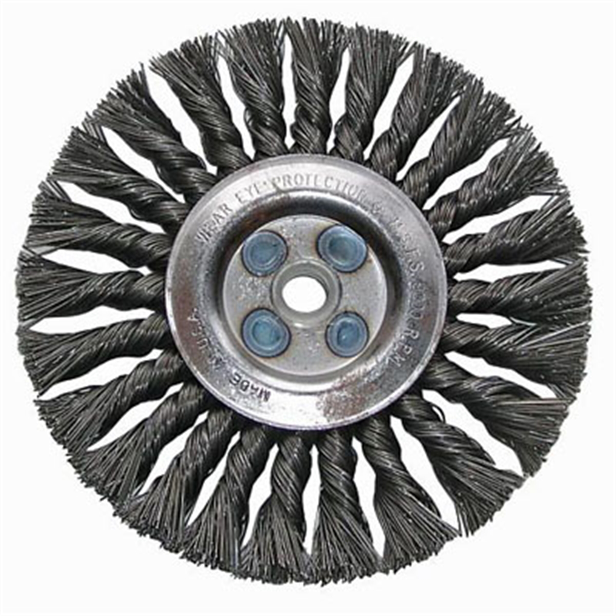 4" Straight Knotted Wire Wheel
