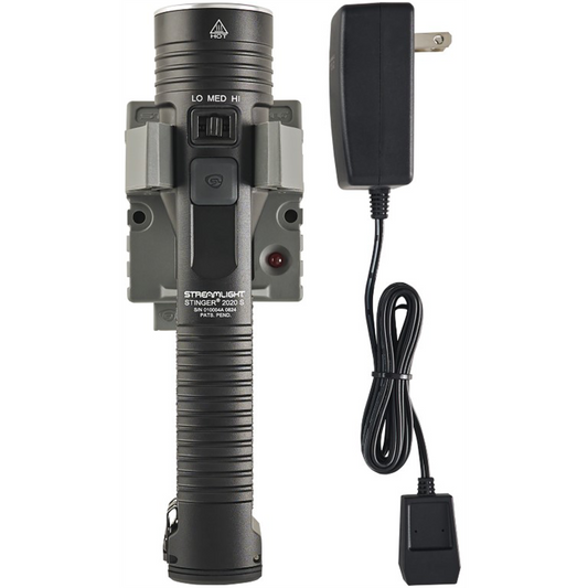 Streamlight Stinger 2020 S 2000 Lumen Rechargeable Flashlight with Smart Charger - Black