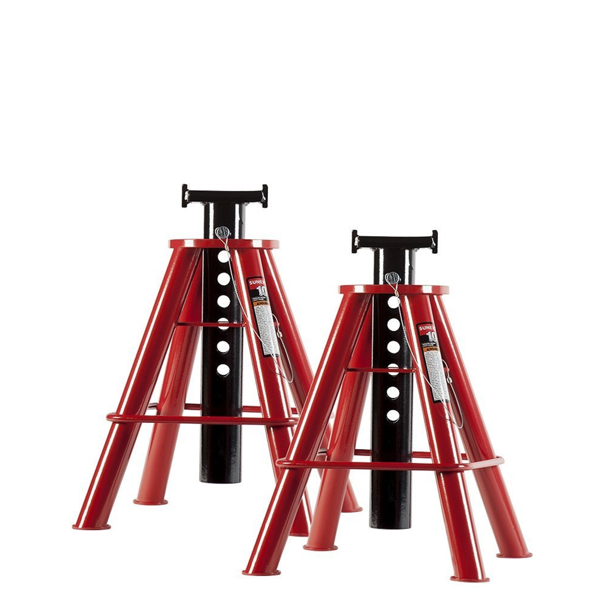 SUNEX 10 Ton Medium Height Pin Type Jack Stands (Pair)