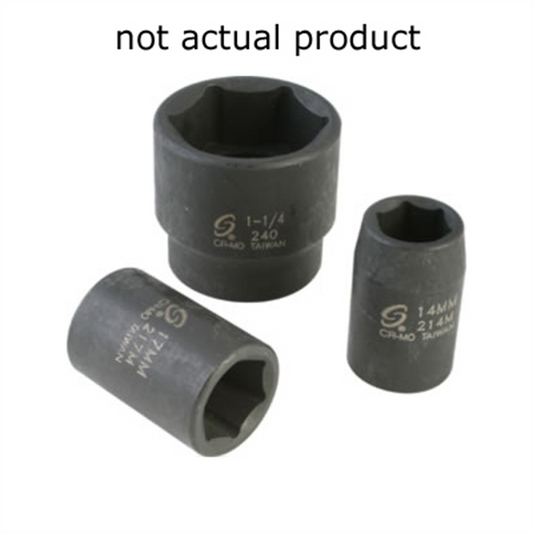 Sunex 1/2" dr 23mm 12pt impact socket