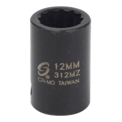 Sunex 3/8 in. Drive 12-Point 12 mm Impact S