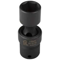 Sunex soc 12mm 1/4d imp univ 6pt