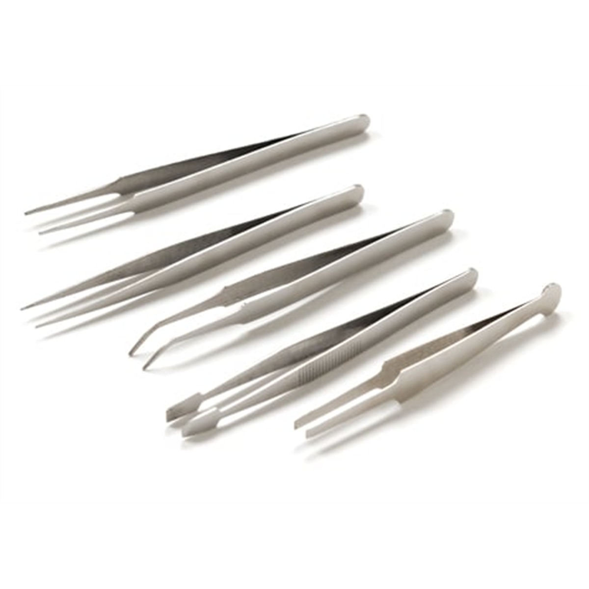 Titan 5 pc. 4-3/4 in. Tweezer Set