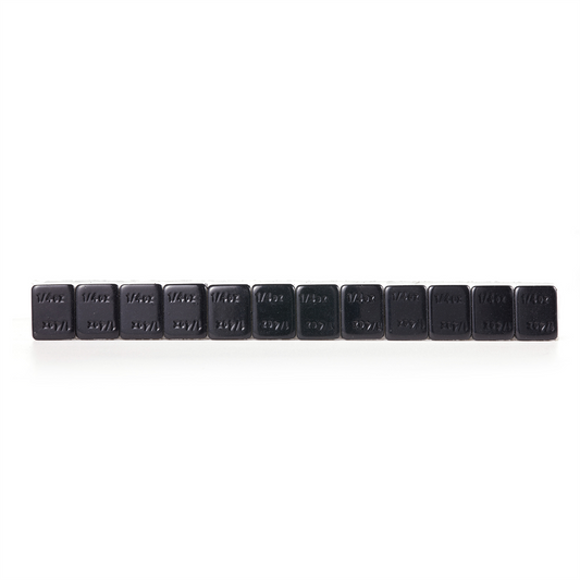 Tire Mechanic's Resource .25oz Segment Standard Profile Black Steel Tape Wheel Weights (48 strips)