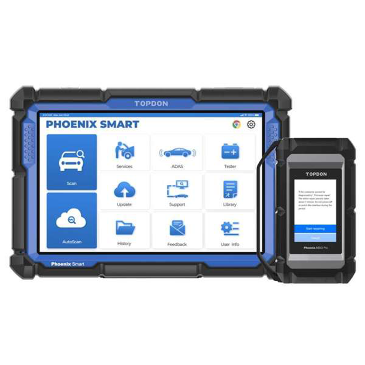 Topdon Phoenix Smart - 10.1" OE-Level Scan Tool, Cloud-Based Programming, Adv Protocols