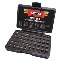 VIM Tools Elite 50 Piece Mechanics Master Set, All 1/4 Inch Drive And 20 mm OAL, TORX, TORX Plus, XZN Hex Flat Philips