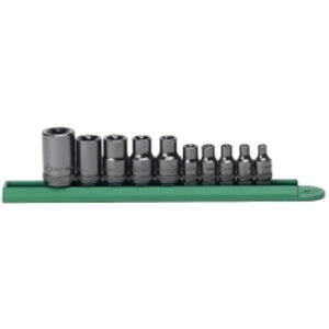 GearWrench 10 Piece 1/4 Inch, 3/8 Inch & 1/2 Inch Drive External Torx Socket Set