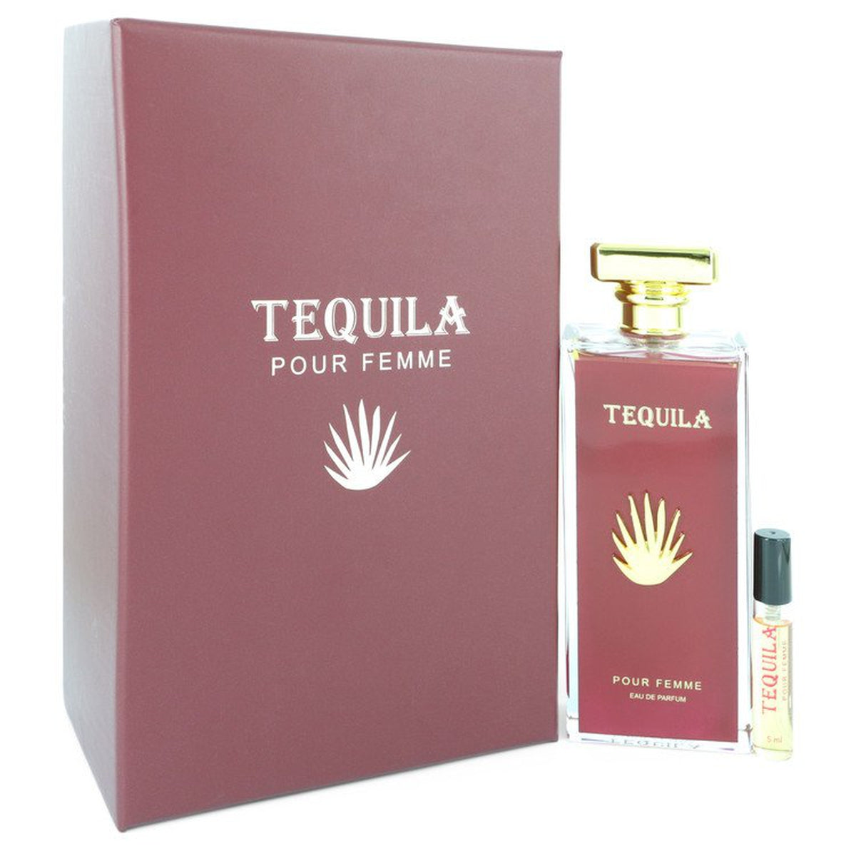 Tequila Pour Femme Red by Tequila Perfumes Eau De Parfum Spray + Free .17 oz Mini EDP Spray 3.3 oz (Women)